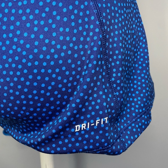 Women’s Nike Pro Dri-Fit Pullover Blue Polka Dot - Picture 7 of 7